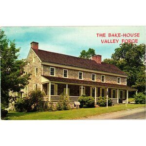The Bake House Valley Forge 1770 Ironmasters Mansion Historic Postcard WYCO Prod